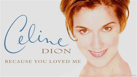 celine dion songs because you loved me lyrics
